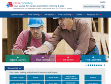 Tablet Screenshot of careeronestop.org